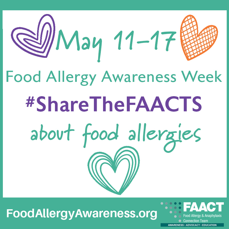 May 11-17 Food Allergy Awareness Week poster